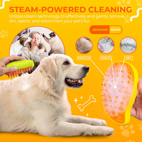 Cat Steam Brush | Gentle Pet Massage Comb